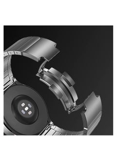 Y&D Stainless Steel Replacement Strap for Huawei GT 46mm / GT2 Pro 42 46mm, Compatible with Samsung Galaxy Watch 3 45mm Gear S3, Metal 22mm (Black)  - Image 4