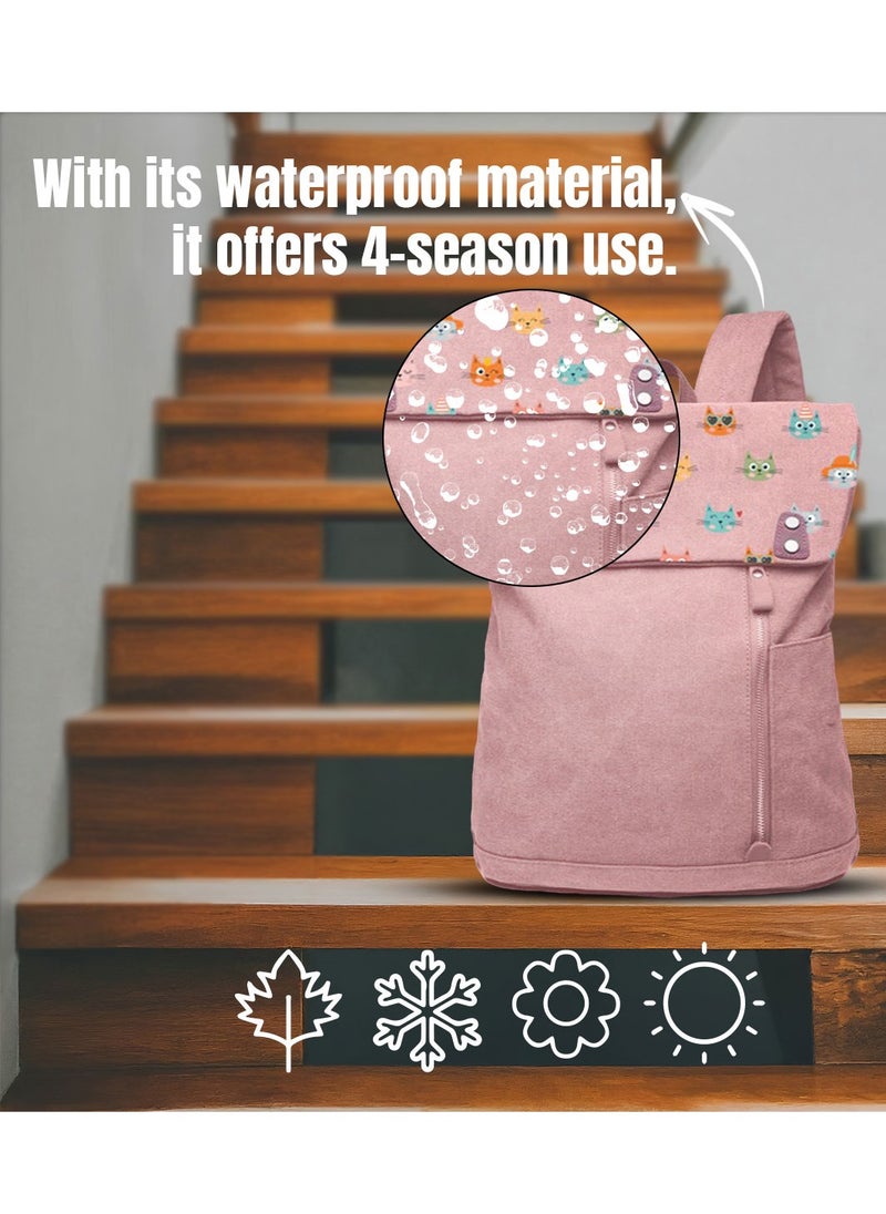 Biggdesign Cats Patterned Laptop Backpack, Anti-Theft Waterproof Work Bag with Laptop Compartment, Travel Backpack, School Computer Backpack, Compatible with 15-inch Laptop and Notebook  - Image 5