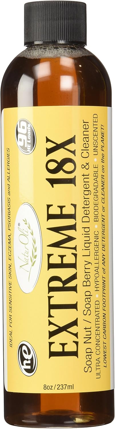 naturoli EXTREME  18X Soap Berry Liquid Laundry Soap  All Natural Detergent And Cleaner  HighlyConcentrated SulfateFree Allergyfree Unscented - Image 3