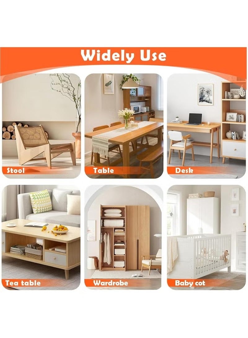 6.5inch Edge Protector Strip Baby Proof Corners and Edges Furniture Corner Protectors Pre-Tape Adhesive Corner Protectors for Furniture Against Sharp Corners Crib Rail Protector - Image 3