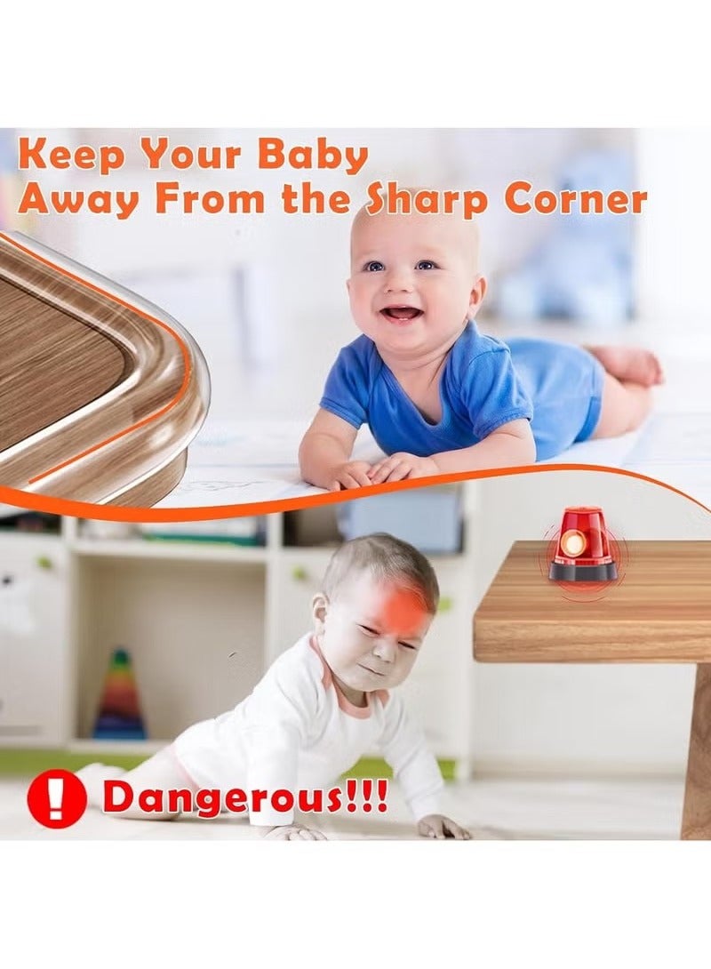 6.5inch Edge Protector Strip Baby Proof Corners and Edges Furniture Corner Protectors Pre-Tape Adhesive Corner Protectors for Furniture Against Sharp Corners Crib Rail Protector - Image 2