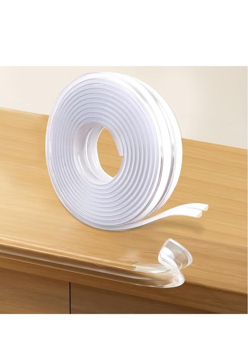 6.5inch Edge Protector Strip Baby Proof Corners and Edges Furniture Corner Protectors Pre-Tape Adhesive Corner Protectors for Furniture Against Sharp Corners Crib Rail Protector - Image 1