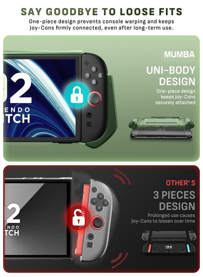mumba Dockable Case Designed for Nintendo Switch 2 2025, [Blade Series] TPU Grip Protective Cover Accessories Compatible with Switch 2 7.9 Inch and Quick-Release Joy-Con Design (Urban) - Image 4