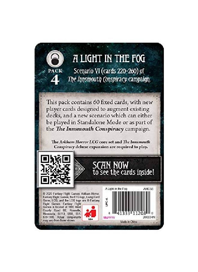 Fantasy Flight Games - Arkham Horror The Card Game A Light In The Fog Mythos Pack ; Horror Game ; Mystery Game ; Cooperative Card Game ; Ages 14+ ; 12 Players ; Average Playtime 12 Hours ; Made By - Image 1