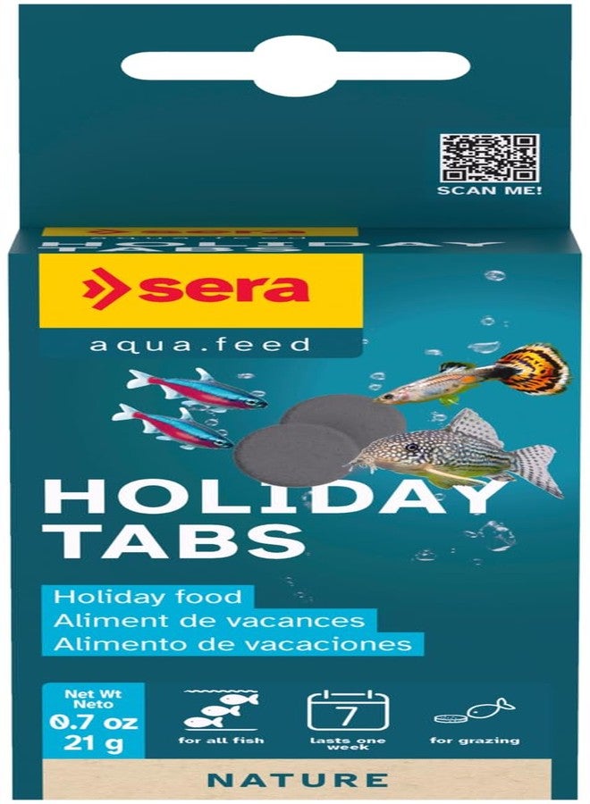سيرا أقراص سيرا هوليداي 10 قطع | مغذي أسماك مثالي للعطلات | مناسب لأسماك الزينة | طعام أسماك بطيء الذوبان | يوفر موثوقية تدوم حتى 7 أيام | لا يسبب تعكر الماء أو الإفراط في التغذية - Image 1