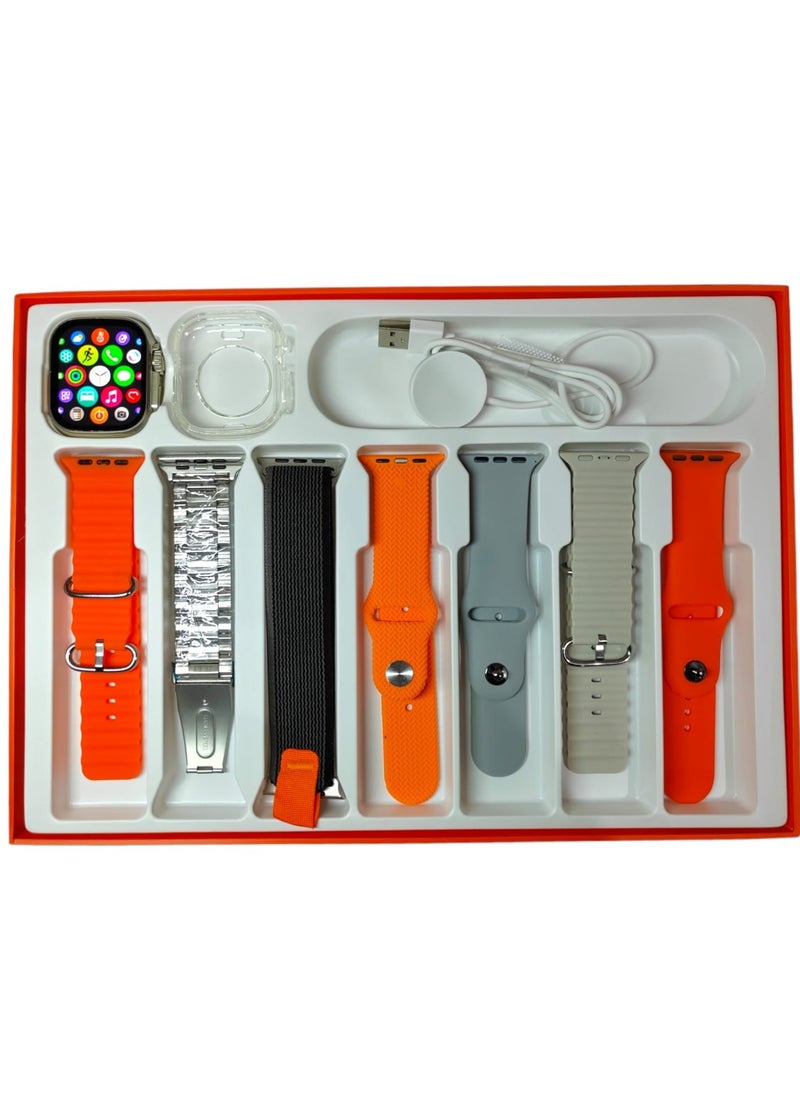 FereFit - Smart Watch WS-X90 Max Multi-Function 7+1With Health Fitness Tracker Sport Watch 8 addition Replacement Band 49MM-Multicolour - Image 1