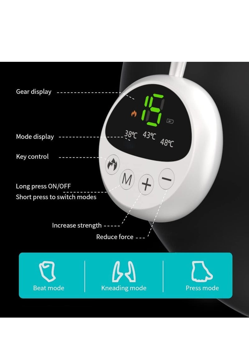 Excefore Neck Massager, EMS Pulse Hot Compress Cervical Spine Massager/Portable Pendant Shoulder Neck Hanging Neck Protector Physiotherapy Device/USB Multi-Mode Massager, Suitable for Everyone  - Image 5