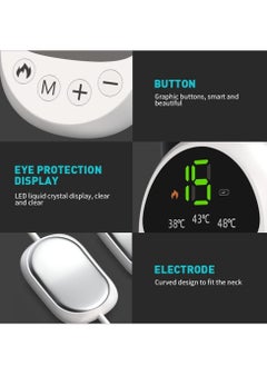 Excefore Neck Massager, EMS Pulse Hot Compress Cervical Spine Massager/Portable Pendant Shoulder Neck Hanging Neck Protector Physiotherapy Device/USB Multi-Mode Massager, Suitable for Everyone  - Image 3