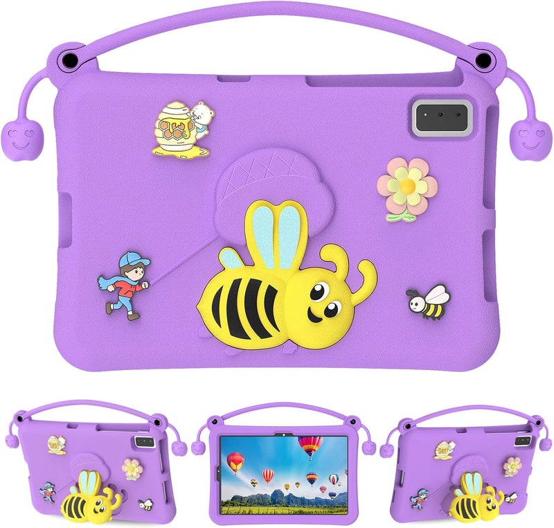 Yunseity EVA Kids Tablet Case Shockproof Tablet Cover Lightweight Sleeve with Stand for TAB S6 10.5 A7 10.4 for S6 Lite 10.4 for M10 10.3 (Purple) - Image 1