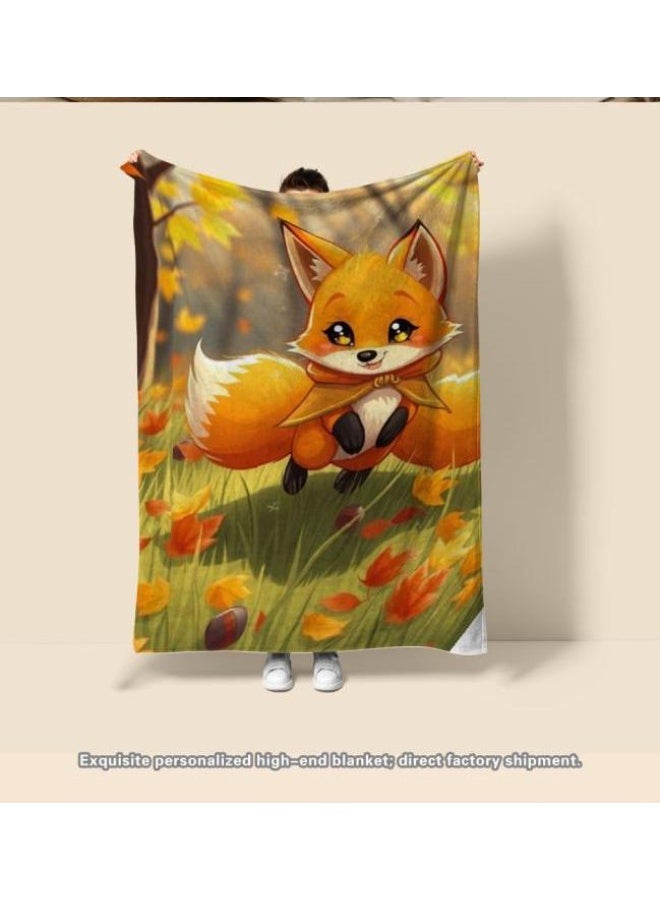 عام بطانية رقيقة من الفانيلا الكرتونية للأطفال أو الطلاب (دافئة ومريحة ومناسبة للنوم والألعاب) 100 سم * 150 سم - 310 - Image 3