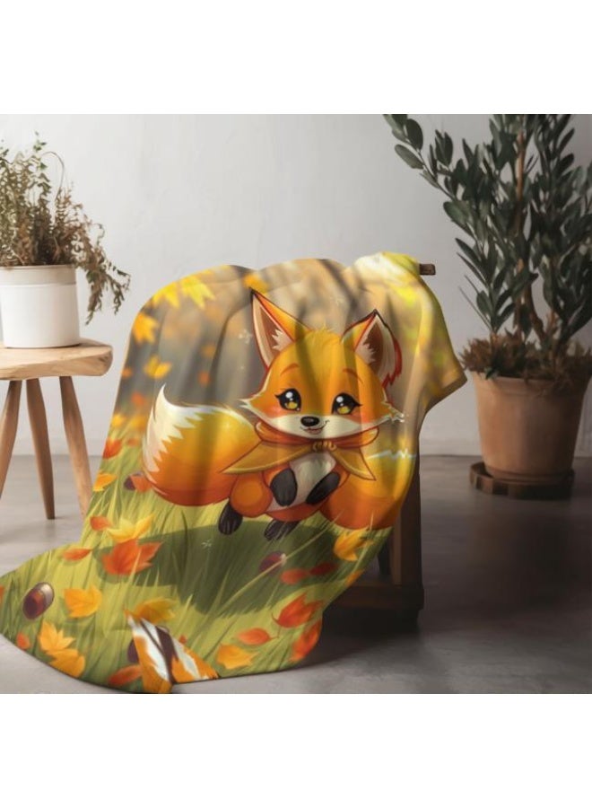 عام بطانية رقيقة من الفانيلا الكرتونية للأطفال أو الطلاب (دافئة ومريحة ومناسبة للنوم والألعاب) 100 سم * 150 سم - 310 - Image 5