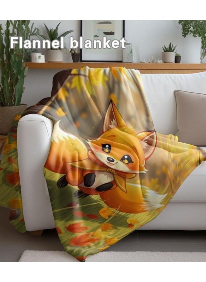 عام بطانية رقيقة من الفانيلا الكرتونية للأطفال أو الطلاب (دافئة ومريحة ومناسبة للنوم والألعاب) 100 سم * 150 سم - 310 - Image 4