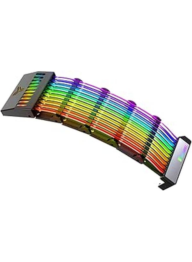 كابل تمديد طاقة بطاقة الرسوميات 5 فولت مع إضاءة ARGB RGB لحالات ATX وMATX - Image 1
