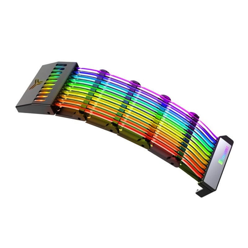 كابل تمديد طاقة بطاقة الرسوميات 5 فولت مع إضاءة ARGB RGB لحالات ATX وMATX - Image 2