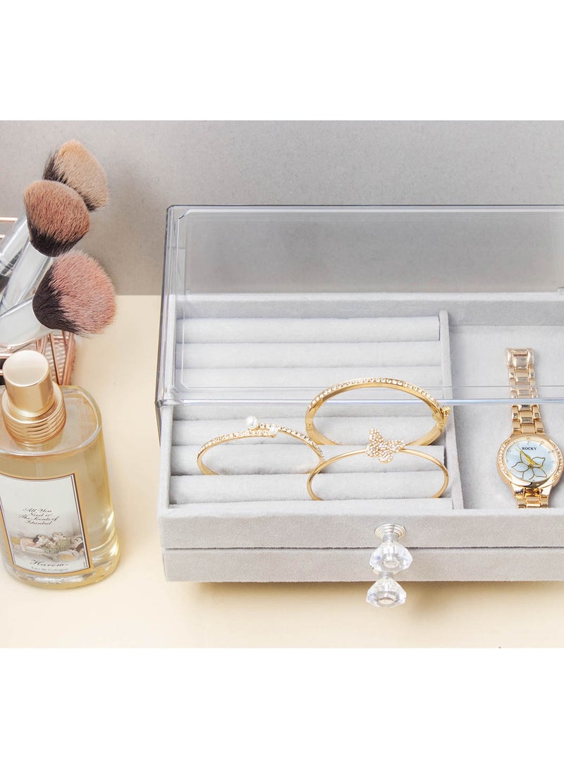 روكي طقم نسائي ذهبي ماركة روكي يتكون من ساعة ومجموعة من الاساور من الستانلس ستيل - Image 4