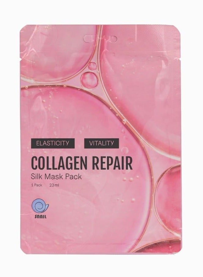 سنايل ماسك الكولاجين الحريري الكوري لإصلاح البشرة 3 قطع  23*3 مل - Image 2