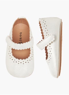 Barefeet Girls Perforated Booties with Hook and Loop Closure  - Image 1