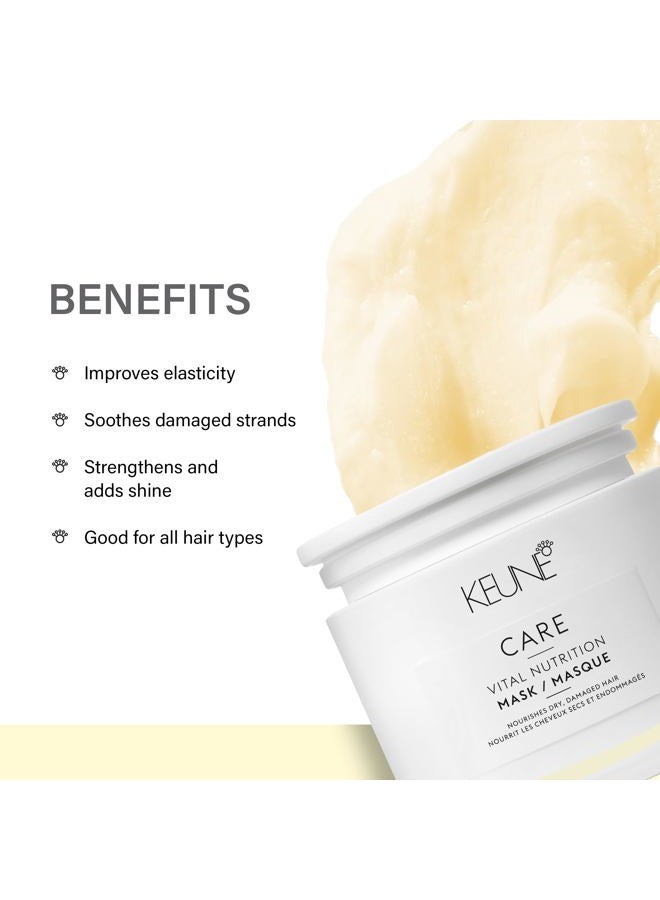 Keune قناع كيون كير فيتال للتغذية، علاج عميق للترطيب واستعادة الحيوية للشعر الجاف أو التالف، 6.8 أونصة سائلة - Image 3