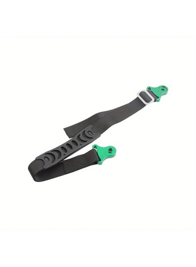 Green Motorcycle Fork Rear Seat Rescue Strap Sling Pull Belt for Honda CRF Yamaha YZF250 - Image 1