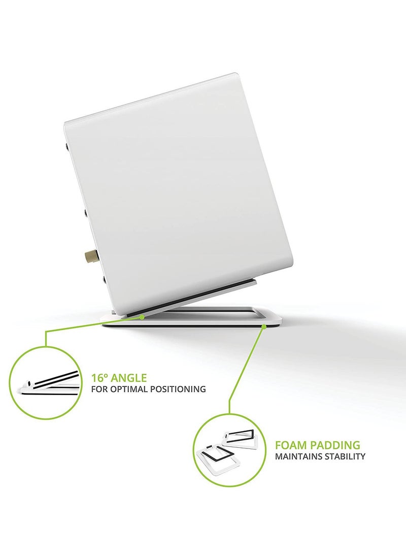 Desktop speaker stand for small speakers and compact studio monitors | Supports 6 lbs (2.7 kg) | Buffer foam filler - Image 3