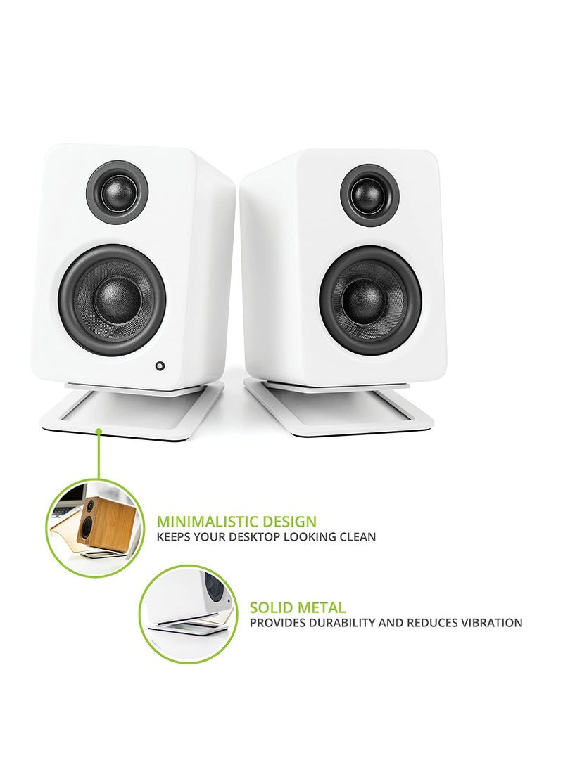 Desktop speaker stand for small speakers and compact studio monitors | Supports 6 lbs (2.7 kg) | Buffer foam filler - Image 2