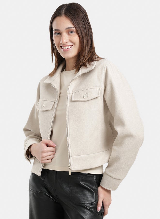 Carina Flap Pocket Cropped Jacket - Image 3