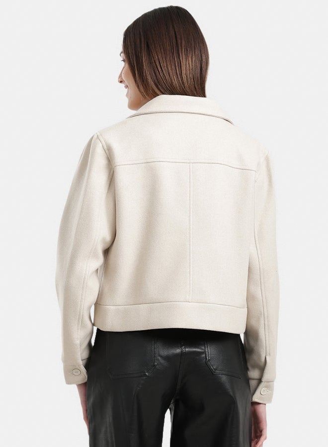 Carina Flap Pocket Cropped Jacket - Image 4