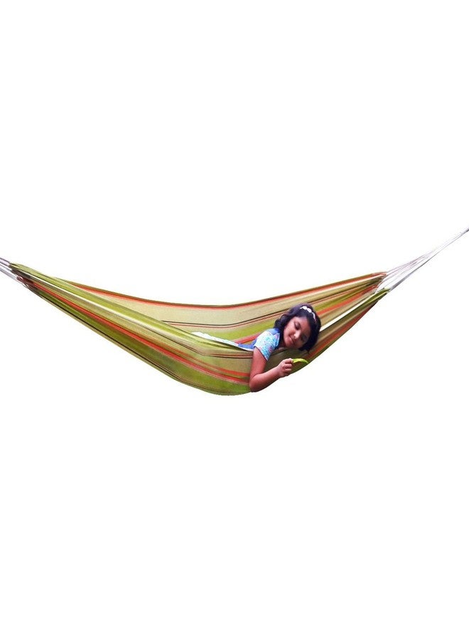 Hangit Fabric Cotton Hammock (Green Stripes, 396 Centimeters) - Image 5