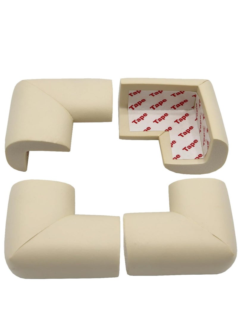 Soft Foam Corner and Edge Protector for Kids, Long Corner Guard, Child Safe Desk Protector, Beige Corner Guard  - Image 1