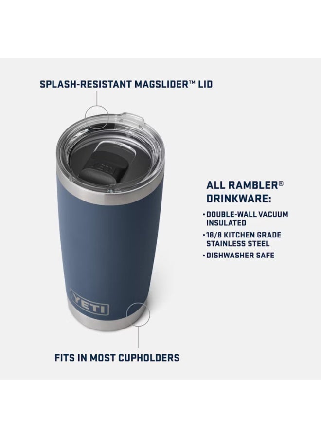 YETI Rambler Water Bottle for Sports and Outdoor Activities Such As Travel, Camping, Hiking, Biking, Sports - 20 oz Stainless Steel Vacuum Insulated Tumbler w/MagSlider Lid,  Outdoor Water Bottles - Image 2