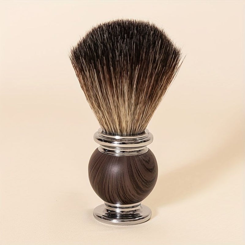Luxurious Beard Brush Premium Natural Badger Hair Men Grooming Comb Hand Polished Coffee Color Wooden Handle Beard Care For Manual Wet Shaving Safe Razor Facial Hair - Image 2