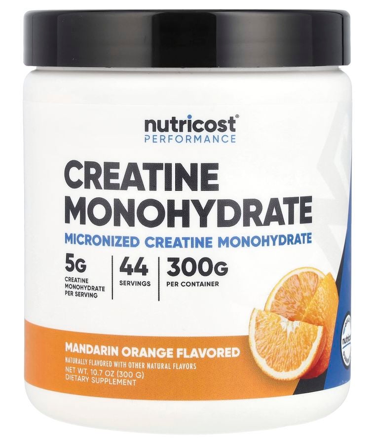 Nutricost Performance Creatine Monohydrate Mandarin Orange 10.7 oz (300 g)