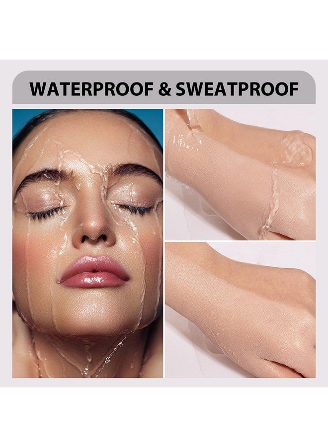 FV Waterproof Liquid Foundation, Dewy Flawess Lightweight Foundation For Dry & Combination Skin, Long Lasting Medium Coverage Face Makeup, Moisturizing & Conceal Pore, 30G, 1.05Fl;Oz, Beige - Image 4