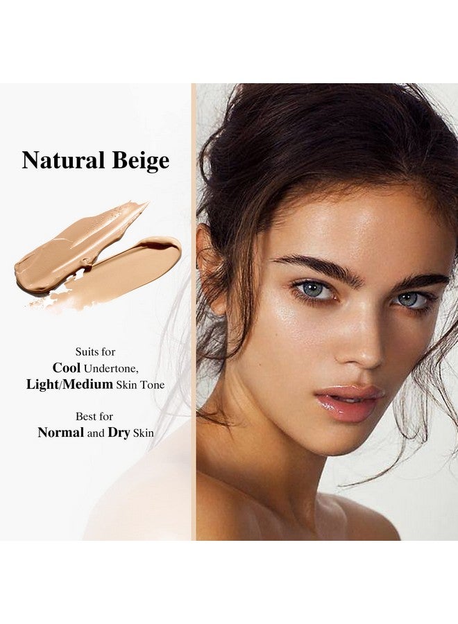 FV Waterproof Liquid Foundation, Dewy Flawess Lightweight Foundation For Dry & Combination Skin, Long Lasting Medium Coverage Face Makeup, Moisturizing & Conceal Pore, 30G, 1.05Fl;Oz, Beige - Image 3