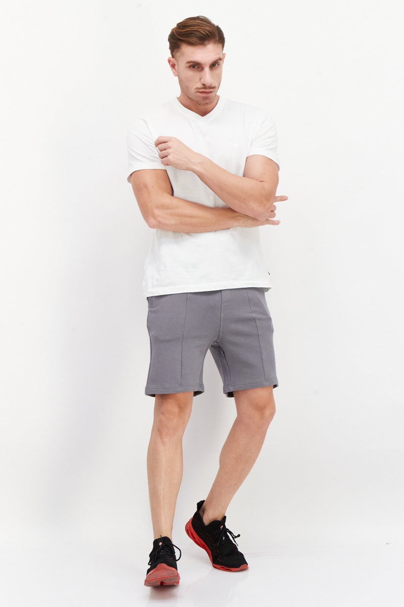 Ufc Men Sportswear Fit Brand Logo Outdoor Sweat Shorts, Grey - Image 2