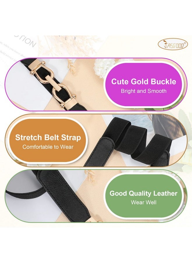 2 Pack Women Stretchy Waist Belt Retro Elastic Skinny Belt For Ladies With Gold Buckle - pzsku/Z2118378421D58A9F92FCZ/45/_/1735566912/3d9c42f4-fe8f-46dc-b2ee-0f9c262e93c5