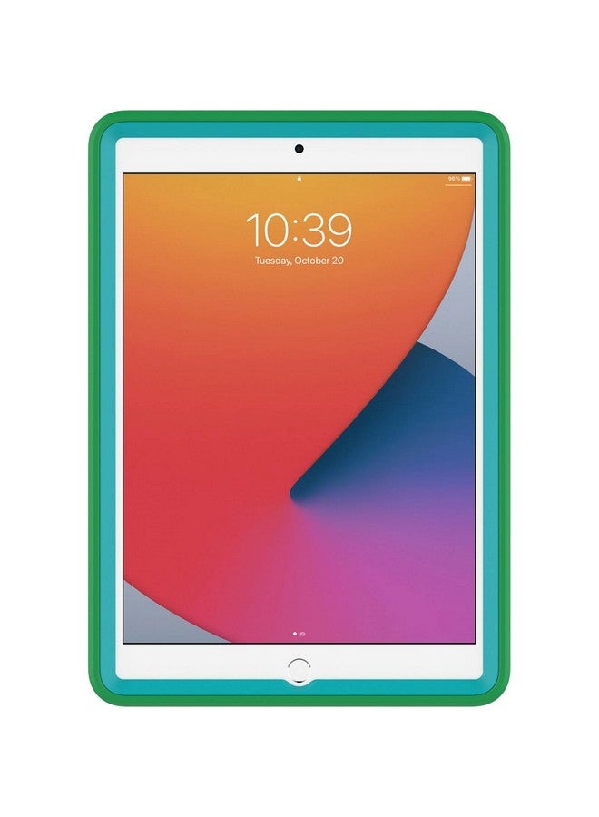 أوتربوكس جراب OtterBox للأطفال لأجهزة iPad من الجيل السابع والثامن والتاسع (شاشة 10.2 بوصة - إصدارات 2019 و2020 و2021) مع حامل وحامل تثبيت على مسند رأس السيارة - (أخضر غريب) - Image 2
