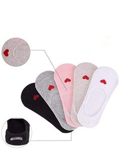 KASTWAVE 5 pairs Anti Slip Socks Kids Socks Low Cut Ultra Soft Cotton Anti Slip for Girls  - Image 2