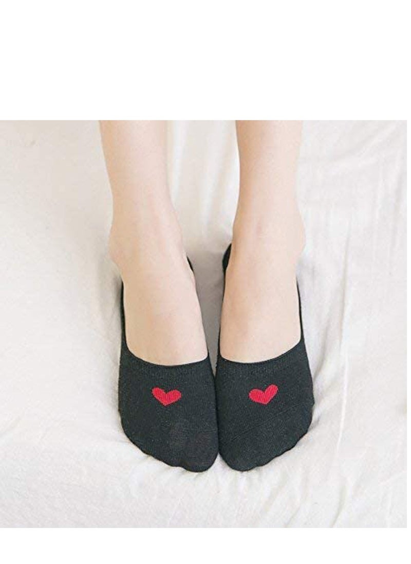KASTWAVE 5 pairs Anti Slip Socks Kids Socks Low Cut Ultra Soft Cotton Anti Slip for Girls  - Image 5