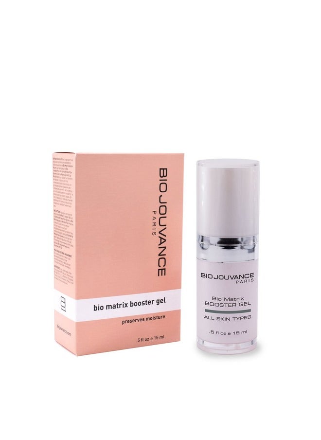 BIO JOUVANCE PARIS Bio Matrix Booster Gel 0.5Oz / 15Ml Alternative To Fillers Reduce Wrinkle Antiaging Diminish Puffiness And Dark Circles Daily Facial Skin Care Treatment Regimen Made In France  - Image 1