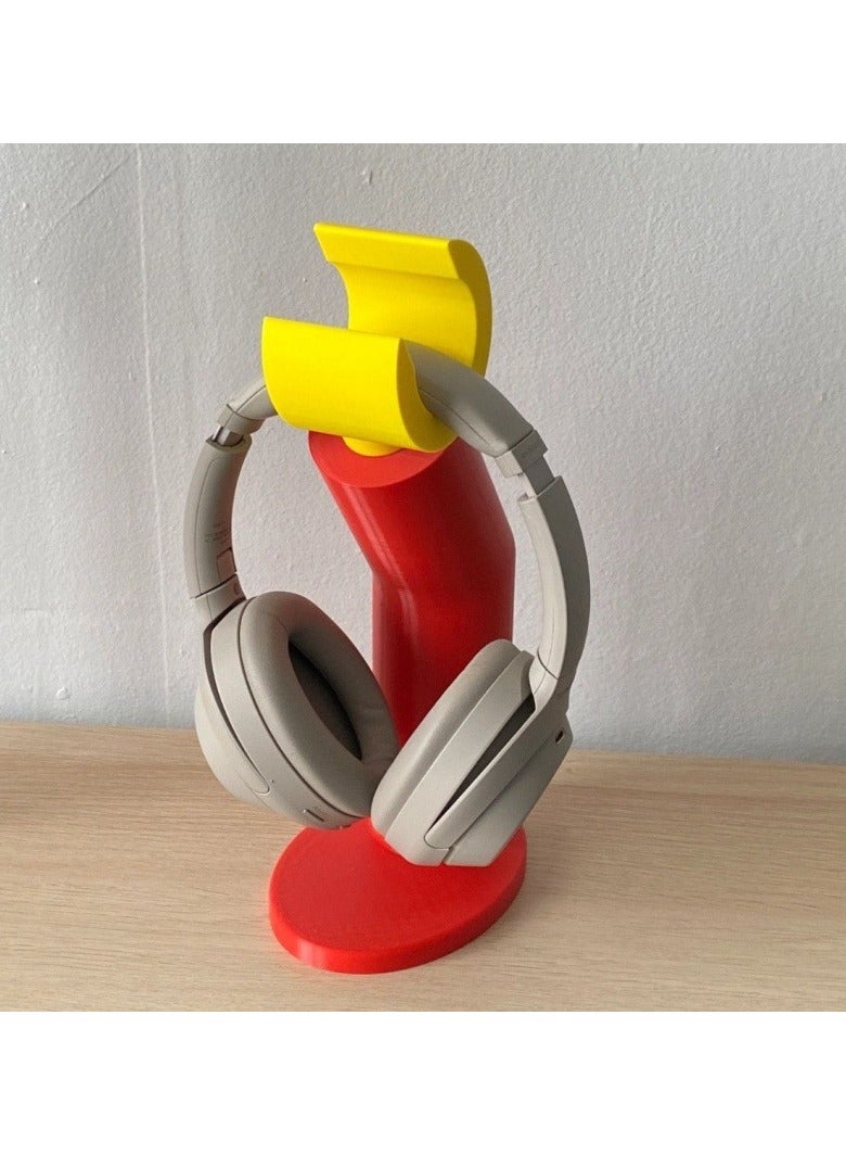 General Headphone Stand Headset Hanger Accessories Creative Computer Desktop Ornaments 3D Printed Shelves  - Image 1