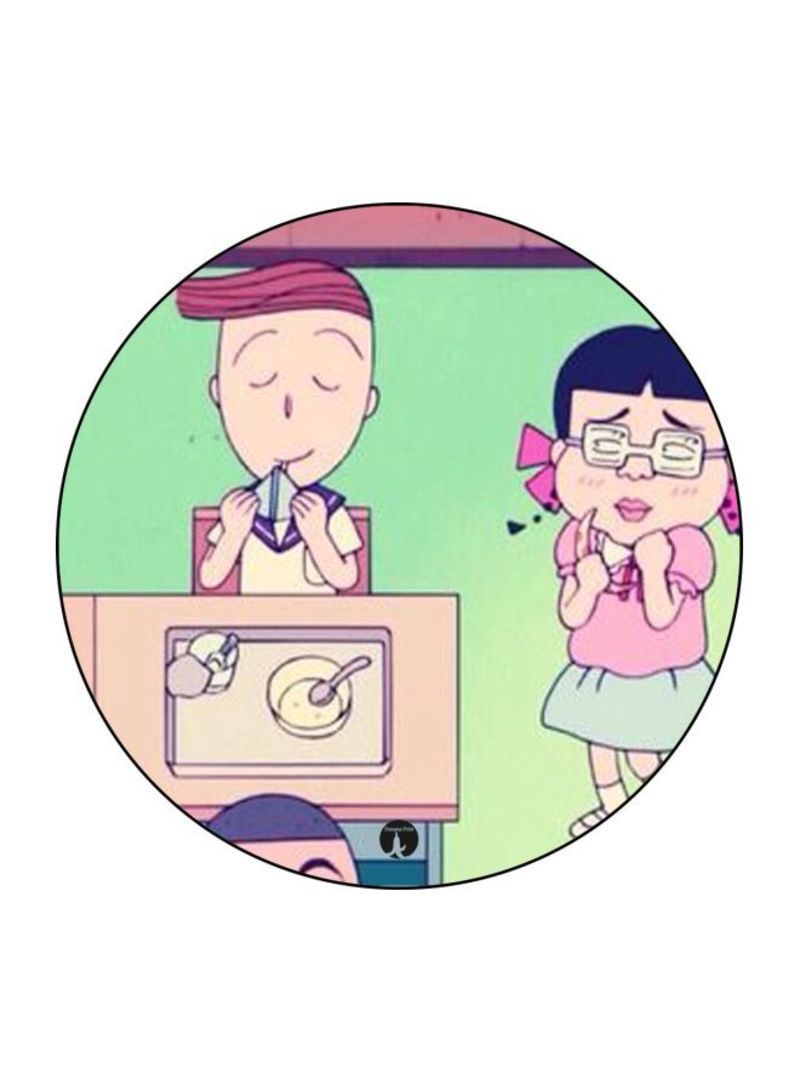 RKN The Anime Chibi Maruko Chan Theme Printed Fridge Magnet  k/Green/Brown - Image 1