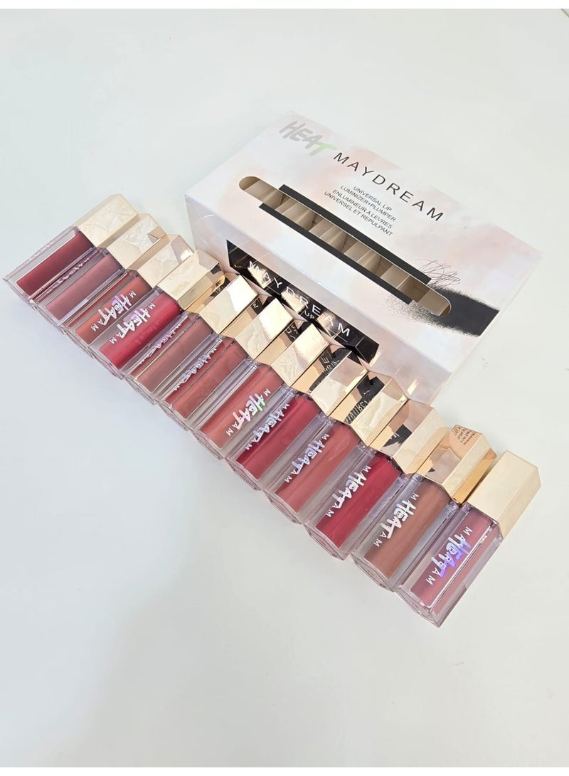 مي دريم مجموعة أحمر شفاه "مي دريم" – 12 لونًا فاخرًا لإطلالة أنثوية ساحرة - Image 4