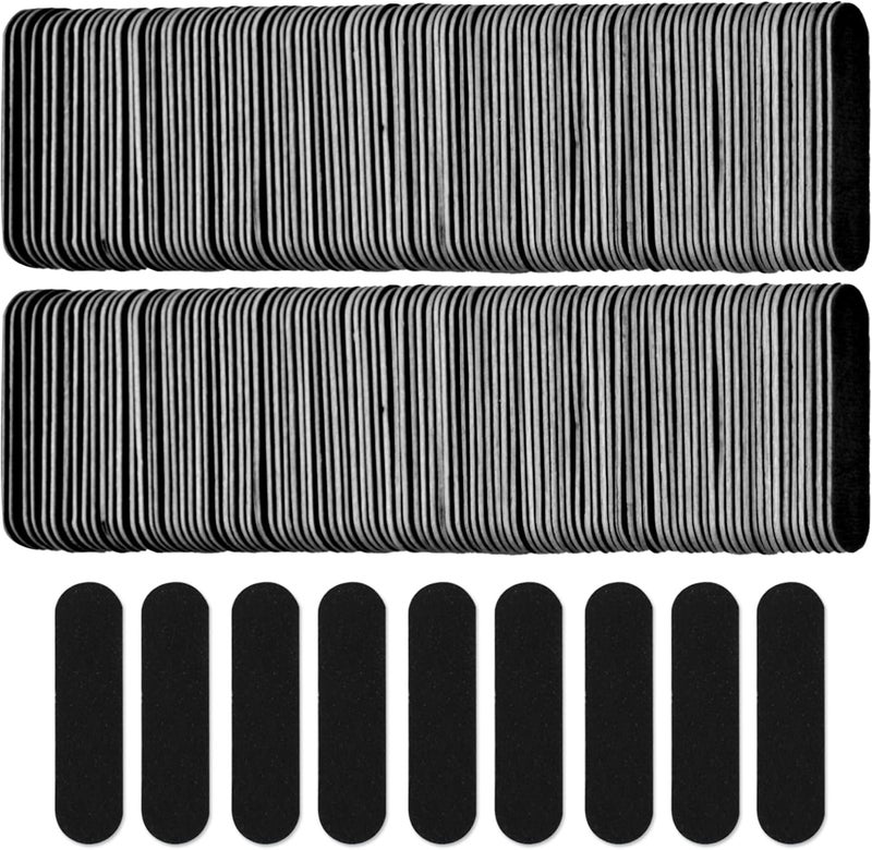 300 Pack Mini Nail File Bulk(180/240 Grit), Disposable Nail Files Double Sided Emery Boards Home or Professional Manicure Tools(Black)