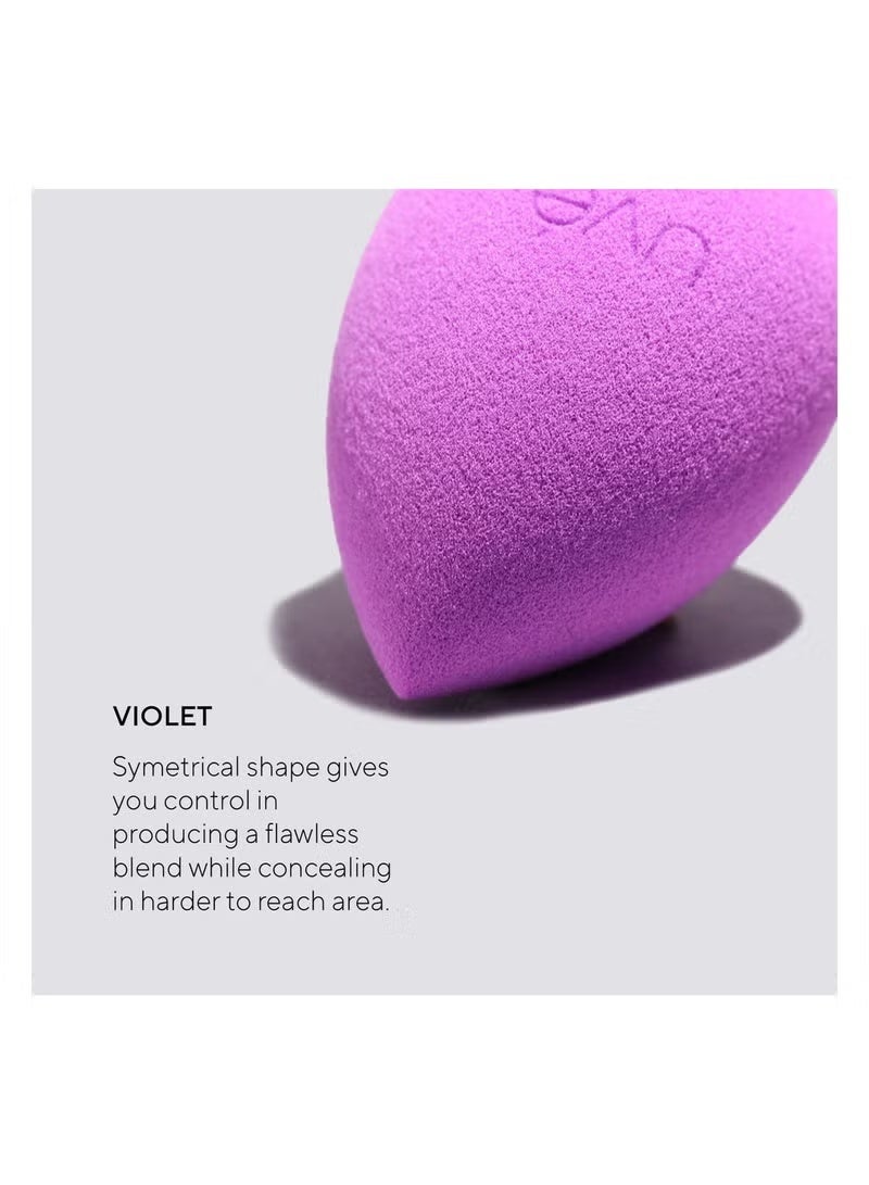UVe Violet Antimicrobial Makeup Sponge - UVé Anti-Bacterial Makeup Sponge - Violet - Image 3