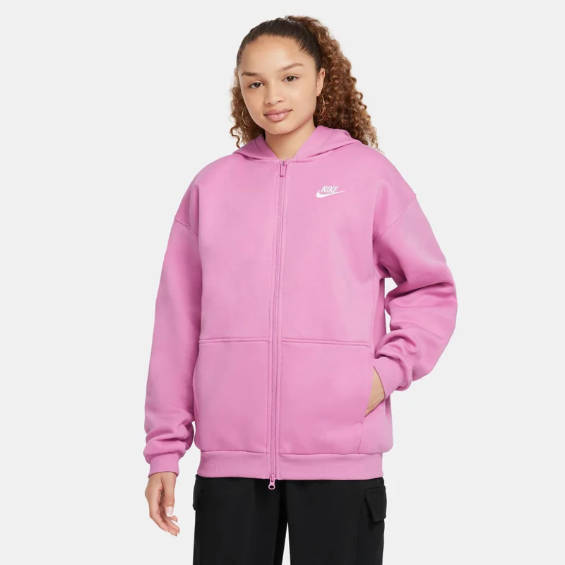 Nike Kids' Sportswear Club Fleece Oversized Full-Zip Hoodie