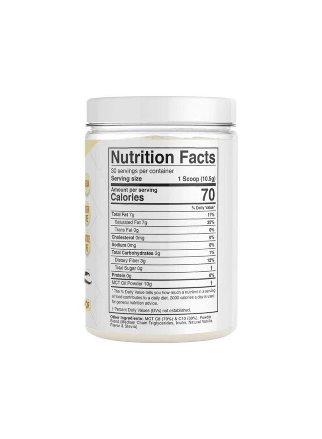 Divine Health Keto Zone® Mct Oil Powder ; French Vanilla ; 315 G ; 30 Day Supply ; Dr. Colbert Keto Zone Diet Book ; Coffee Creamer ; 70% C8 30% C10 ; 0 Net Carbs - Image 3