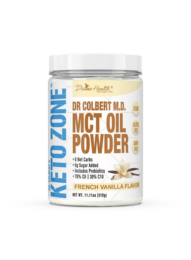 Divine Health Keto Zone® Mct Oil Powder ; French Vanilla ; 315 G ; 30 Day Supply ; Dr. Colbert Keto Zone Diet Book ; Coffee Creamer ; 70% C8 30% C10 ; 0 Net Carbs - Image 2