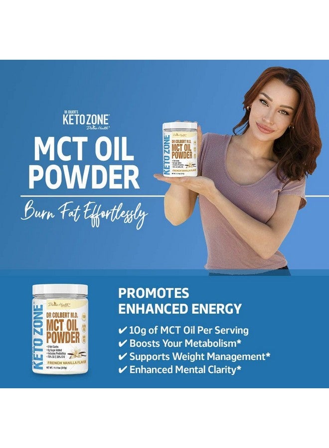 Divine Health Keto Zone® Mct Oil Powder ; French Vanilla ; 315 G ; 30 Day Supply ; Dr. Colbert Keto Zone Diet Book ; Coffee Creamer ; 70% C8 30% C10 ; 0 Net Carbs - Image 5
