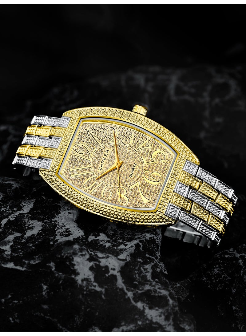 مجموعة ساعات رجالية من 6 قطع أنماط متعددة لتنسيق متنوع وعصري مثالية للاجتماعات التجارية والمواعيد الغرامية هدية مثالية للأعياد أو أعياد الميلاد لرئيسك في العمل/حبيبك/والدك - Image 5